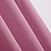 Deconovo Room Darkening Thermal Insulated Blackout Grommet Window Curtain Panel for Living Room, Pink,42x63-inch,1 Panel