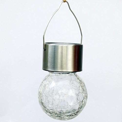 GGSSYY Solar Energy/Lamp String/Led/Cane Ball Lamp/Garden/Decorative Lamp/Holiday Lamp/Decorative Lamp,Ring Crack Lamp White Light