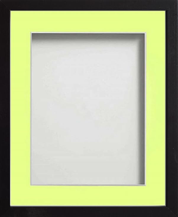Frame Company Webber Black with Lemon Bon Bon Mount, 10x8 for 8x6 inch — image 1