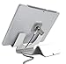 Maclocks CL12UTHWB Universal Security Tablet Holder With Security Cable Lock and Plate (White)
