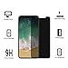 INVESCH MO-01119 Privacy Tempered Screen Protector for iPhone X Anti Spy Private Screen Mirror 2-Pack (Privacy)