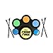 Dimple Kids Electric Drum Set with Foam Drum Pads, 4 Drumsticks, Speakers & Sounds, Great for Children & Toddlers