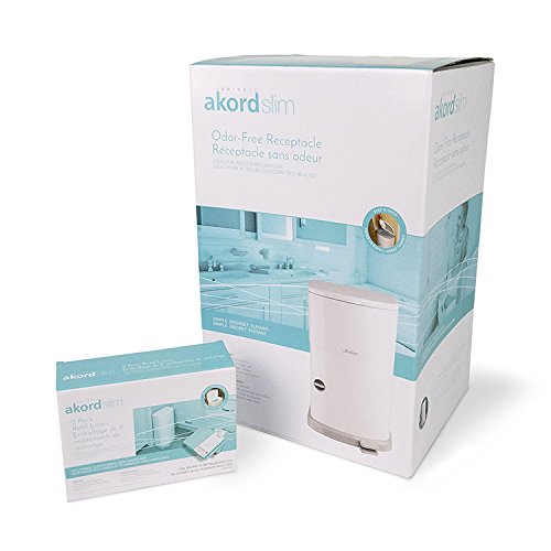 Janibell Akord Slim Adult Diaper Pail- Odor Free Model M280DA