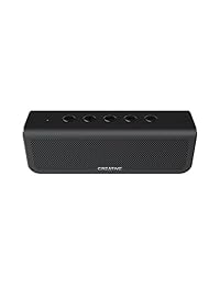 Creative Metallix Plus Portable, Dual Conductores altavoz bluetooth 4.2 con 24 horas de duración de la batería, Enhanced Bass, impermeable IPX5, Stereo Pairing integrado y manos libres (Negro)