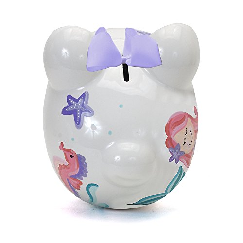 Child to Cherish Ceramic Piggy Bank, Mermaid