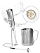 Ozeri Deluxe Milk Frother and 12 oz Frothing Pitcher in Stainless Steel, with Extra Whisk Attachment