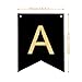 AHAYA Congratulations Congrats Banner, 2022 Graduation Party Decoration Supplies, Retirement or Wedding Anniversary Party Decorations, Shimmering Gold Letters & Black Background, NO Assembly Required