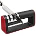 Knife Sharpener, Auper 3-Stage Knife Sharpening System, Quickly Sharpen Dull Knife, Non-slip Base Kitchen Knife Sharpener, Safe and Easy to Use