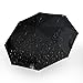 SHINE HAI Travel Umbrella, Auto Open/Close for One Handed Operation, 8 Ribs Durable Construction, Compact Umbrella for Rain/Snow