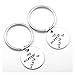 Top Plaza 2 Pcs Set No Matter Where Keychain, Best Friends, Husband and Wife, Sister Gift, Gifts for Him & Her, Valentines Gift