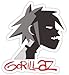 Gorillaz Tee (Size W8.2 x H9.1 Centimeter) Car Motorcycle Bicycle Skateboard Laptop Luggage Vinyl Sticker Graffiti Decal Bumper Sticker By August999