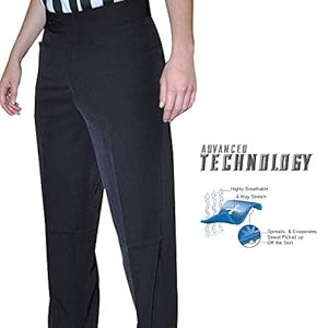 Smitty | BKS-282 | Women’s 4-Way Stretch Flat Front Official’s Pants | Western Pockets | Basketball Wrestling | Referee