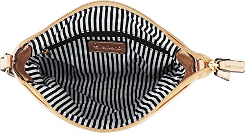 B BRENTANO Vegan Multi-Zipper Crossbody Handbag Purse with Tassel Accents (Opal Blue) - Thumbnail 5