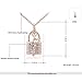 joyliveCY Women Lock & Key Gold Plated Necklace Rose Gold Chain Necklace