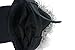 Flair Hair Sun Visor Cap with Fake Hair Wig Novelty Baseball Cap Black Grey