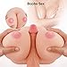 3D Sex Doll with Realistic Full-Sized Boobs for Simulating Breast Sex, PALOQUETH 3 in 1 Male Masturbator Masturbation Toy with Soft Dual Density Silicone Vaginal Anal Canals for Tight Suction