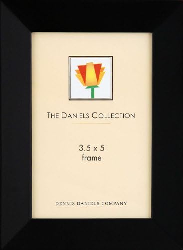 Dennis Daniels Gallery Woods Angled Molding Picture Frame, 3.5 x 5 Inches, Ebony