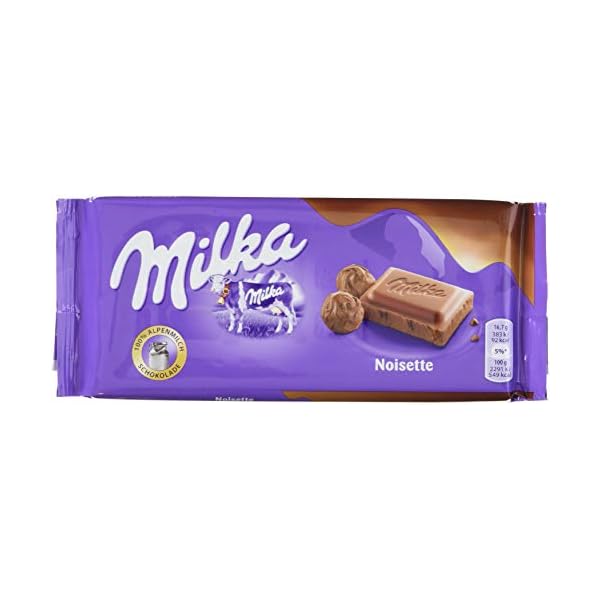Milka Noisette - Zartschmelzende Schokoladentafel mit cremig-nussiger ...