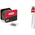 Oregon 72LPX100U 100-Foot Reel of Super 70 Chisel Chain, 3/8-Inch Pitch, 050" Gauge & " 12 Pack Chainsaw File Pack 7/32"" # 70502 Works On All Chainsaw Models With 3/8 And .404 Pitch Chains"