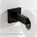 Velimax Stainless Steel Toilet Paper Holder for Bathroom Tissue Roll Holder for Lavatory Wall Mounted Toilet Roll Holder Contemporary Style Matte Black