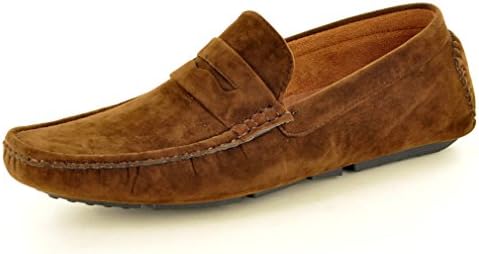My Perfect Pair Mens Faux Suede Casual Loafers Moccasins Slip on Driving Shoes