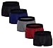 ASERLIN Men's 5-Pack Boxer Briefs Underwear Men's Pure Cotton U Convex Underwear 2B1G1B1R-M