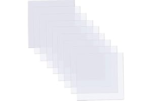 ARTCUTE 15 Pieces 6 mil Blank Stencil Sheets, 12 x 12 Inch Clear Blank Material Mylar Templates, Square Blank Stencil Template for Cricut Vinyl Cutting Machine/Silhouette Stencils Material