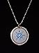 EHM Energy Balance Pendant - Negative Ion Balance Power -Blue Crystal Ringed Volcanic Lava Nano-Fusion Charm - Electromagnetic Field Protection & Energy Biofield Treatment Aid
