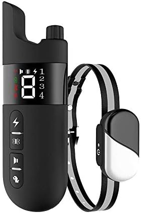 Dog Training Collar, Rechargeable Dog Collar 2000 Feet Remote Transmitter, Beep Mode Enabled Dog Transmitter with Adjustable Vibration Intensity and Static Shock 4 Receiving Collars Dog Training Set
