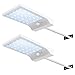 InnoGear 30 LED Solar Lights Outdoor LED Motion Sensor Gutter Light Security Lighting Wall Sconces with Mounting Pole for Barn Porch Garage Yard, Pack of 2