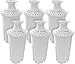 Fette Filter – Pack of 6 Water Replacement Filters Compatible with Standard Brita Water Pitchers