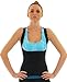 SISYAMA Compression Shapewear Body Shaper Waist Trainer Corset Cincher Neoprene Sauna Tank Top Vest (Large)