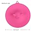 ME.FAN Silicone Cooking Pig Food Storage Suction Lids - Silicone Bowl Covers 3 Set Red