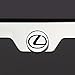 Black Lettering Laser Engraved Mirror Polish Stainless Steel Lexus License Plate Frame Holder Front Or Rear Bracket Steel Chrome Screw Cap