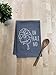 Funny Kitchen Towel, Oh Kale No, Flour Sack Dish Towel, Sweet Housewarming Gift, Gray