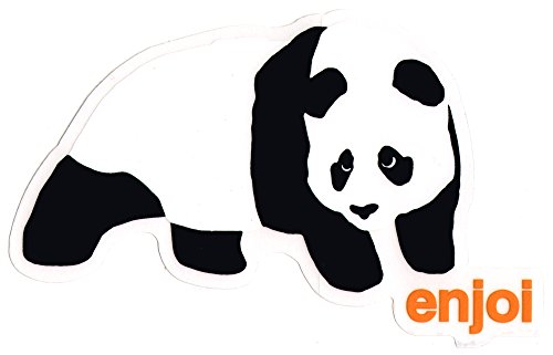 Enjoi - Panda Skateboard Sticker - 12.5cm wide approx. skate