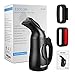 ESOLOM Handheld Steamer for Clothes, Portable Min Travel Hand Steamer for Clothes and Curtains Home Steamer Cloth Wrinkle Remover with Auto Shut-Off &Fast Heat-up Function Safe 130ml Black