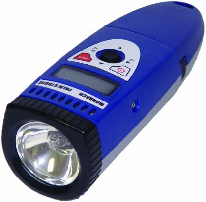 Monarch Palm Strobe Digital Portable Stroboscope with NIST Certificate of Calibration, Spare Lamp and Battery, Holster, and Latching Carrying Case, 3.04" H x 9.34" L