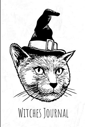 Witches Journal: Black Cat Witch Pagan Witchcraft Wiccan Druid Shaman Notebook by DMS Books