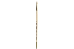 Silver Brush Limited 7203S-2 Silver Kolinsky Filbert Paintbrush for Oil, Acrylic, Watercolor, Gouache, Inks, & Dyes, Size 2, Short Handle