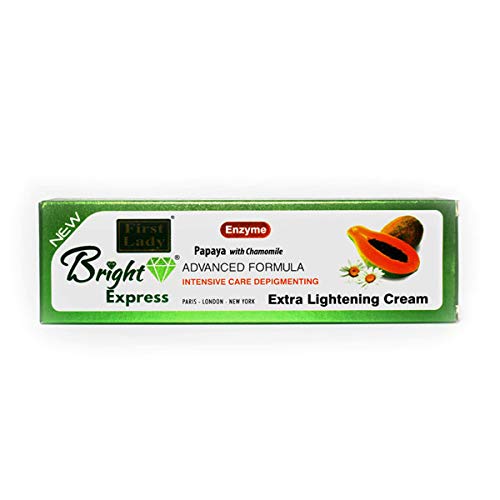 Bright Express Papaya with Chamomile Extra Strong Skin Brightening Cream Tube 50g - for Hyper Pigementation, Dark Spots, Melanin, Melsama, with Kojic Acid and Natural Vitamin C