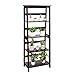 VASAGLE Simple Ladder Shelf, 4-Tier Bookcase, Multifunctional Display Stand for Living Room, Engineered Wood Stand for Sunroom, Brown ULLS90BRV1