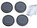 Fotasy Rear Lens Cover and Camera Body Cap Set for Samsung Mirrorless NX Lenses and Camera NX1 NX500 NX3300 NX3000 NX300M NX300 NX2000 NX1000 NX210 NX200 NX30 NX20 NX5 (2 Packs)