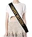 MEANT2TOBE 16th Birthday Sash and Tiara for Girls - Fabulous Set: Glitter Sash + Stars Rhinestone Gold Premium Metal Tiara, 16th Birthday Gifts for Sweet 16 Birthday Party