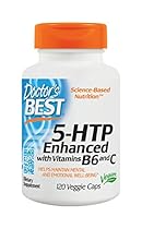 Doctor's Best 5-HTP Enhanced with Vitamins B6 and C, Non-GMO, Vegan, Gluten Free, Soy Free, 120 Veggie Caps
