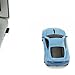 CHUYI 2.4ghz Wireless Sport Car Mouse Optical Mouse Mice Ergonomic Design for Computer Laptop (Light Blue)