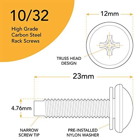 Black carbon metal rack screws priced at $8.99.