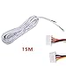 MOUNTAINONE 15M 2.544P 4 Wire Cable for Video intercom Color Video Door Phone doorbell Wired Intercom Cable