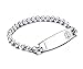 Free Custom Engraved Stainless Surgical Steel Medical Alert ID Tag Bead Link Bracelets,7.0 inch