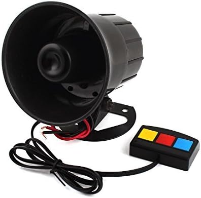 YC° Badass Sharks 12V Tone Sound Car Siren Vehicle Horn with Mic PA Speaker System Emergency Sound Amplifier